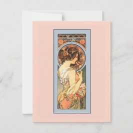 Art Nouveau Beauveau Bride Shower-uitnodiging Kaart