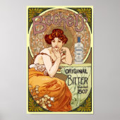  Art Nouveau Bechers Original Bitter 1807 Poster (Voorkant)