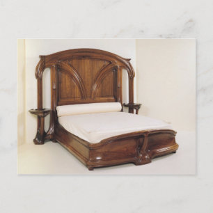 Art Nouveau bed, 1900 Briefkaart