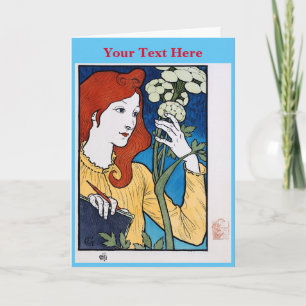 Art Nouveau Bedankkaart