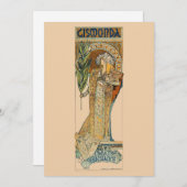 Art Nouveau Bedankkaart (Voorkant / Achterkant)