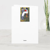 Art Nouveau Bedankkaart (Achterkant)