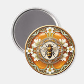 Art Nouveau Bee Magneet (Voorkant / Achterkant)