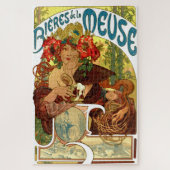  Art Nouveau Beer Ad door Alphonse Mucha Legpuzzel (Verticaal)
