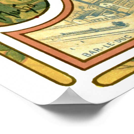 Art Nouveau Beer Ad door Alphonse Mucha Poster (Hoek)