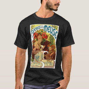 Art Nouveau Beer Ad door Alphonse Mucha T-shirt