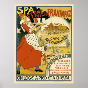 Art Nouveau, Beer Bar Restaurant en Cafe Poster