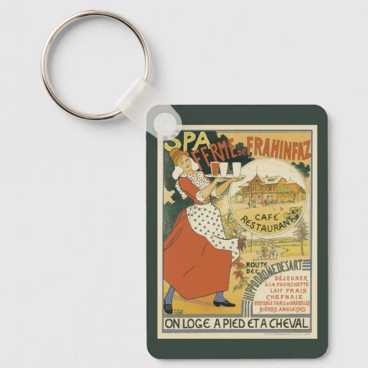  Art Nouveau, Beer Bar Restaurant en Cafe Sleutelhanger (Voorkant)