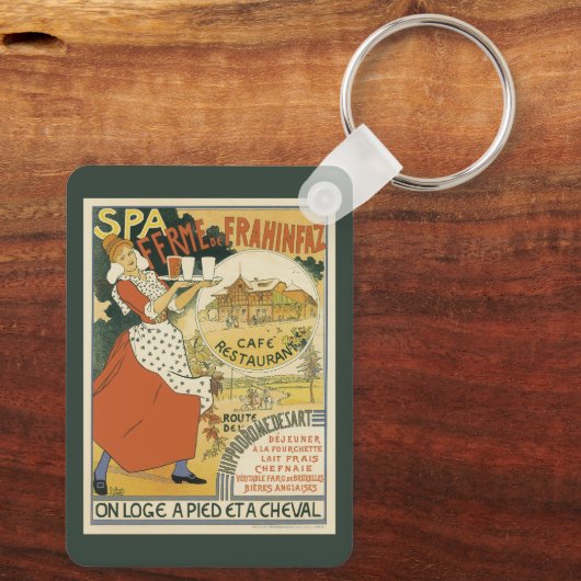 Art Nouveau, Beer Bar Restaurant en Cafe Sleutelhanger (Achterkant)