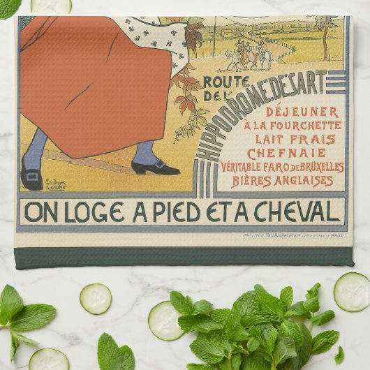  Art Nouveau, Beer Bar Restaurant en Cafe Theedoek (Gevouwen)