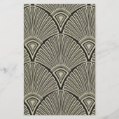 , art nouveau, beige, grijs, art deco, frans briefpapier (Voorkant)