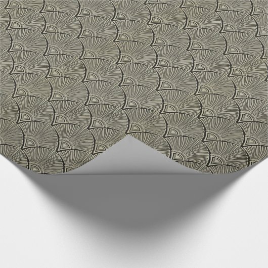 , art nouveau, beige, grijs, art deco, frans cadeaupapier (Hoek)