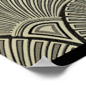 , art nouveau, beige, grijs, art deco, frans, ru poster (Hoek)