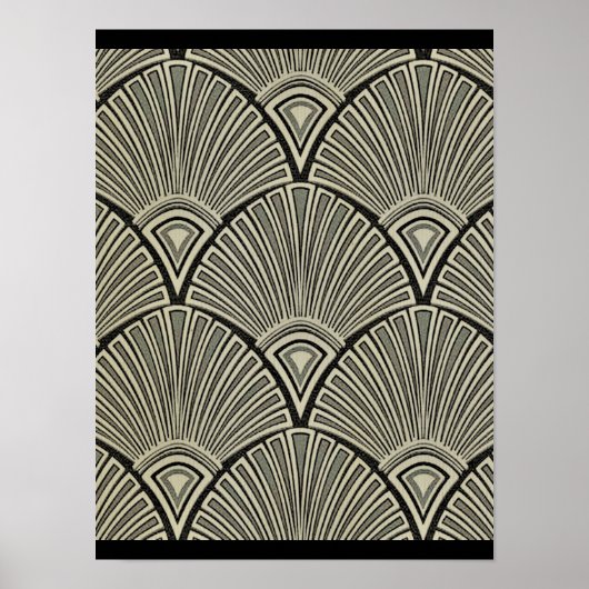 , art nouveau, beige, grijs, art deco, frans, ru poster (Voorkant)