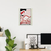  art nouveau Belgium kunstboekpresentatie Poster (Thuiskantoor)