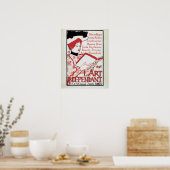  art nouveau Belgium kunstboekpresentatie Poster (Keuken)