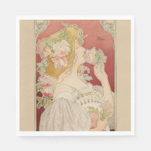 Art Nouveau Belle Époque Damesrozen Livemont Servet