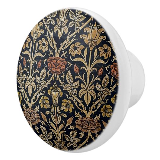 Art nouveau,Belle epoque patroon, ,chic,Wil Keramische Knop (Rechts)