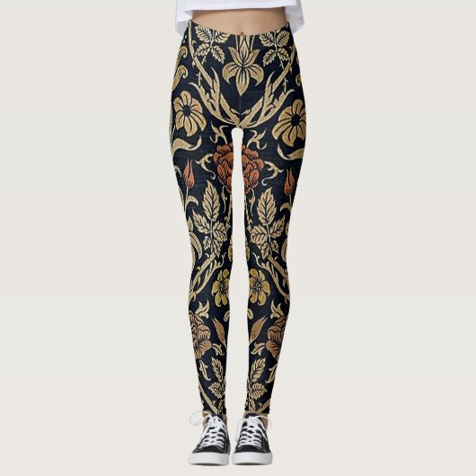Art nouveau,Belle epoque patroon, ,chic,Wil Leggings (Voorkant)