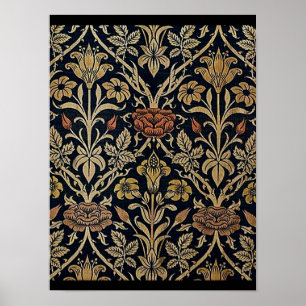 Art nouveau,Belle epoque patroon, ,chic,Wil Poster