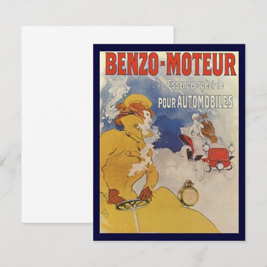 Art Nouveau, Benzo Moteur van Jules Cheret (Voorkant / Achterkant)