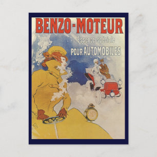 Art Nouveau, Benzo Moteur van Jules Cheret Briefkaart