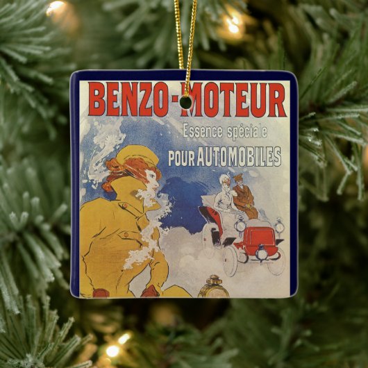  Art Nouveau, Benzo Moteur van Jules Cheret Keramisch Ornament (Boom)