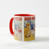  Art Nouveau, Benzo Moteur van Jules Cheret Mok (Voorkant links)