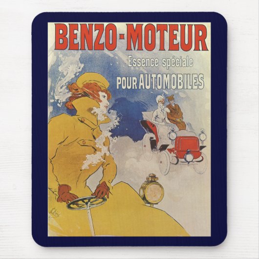  Art Nouveau, Benzo Moteur van Jules Cheret Muismat (Voorkant)