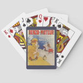  Art Nouveau, Benzo Moteur van Jules Cheret Pokerkaarten (Achterkant)
