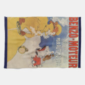 Art Nouveau, Benzo Moteur van Jules Cheret Theedoek (Horizontaal)