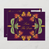 Art Nouveau Bewaar de datum Briefkaarten (Voorkant / Achterkant)