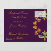 Art Nouveau Bewaar de datum Briefkaarten (Achterkant)