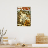  Art Nouveau Bicycle Ad door Alphonse Mucha Poster (Keuken)
