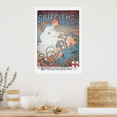  Art Nouveau Bicycle Ad door H. Thiriet Poster (Keuken)