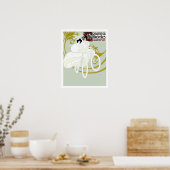  Art Nouveau Bicycle Ad door Will Bradley Poster (Keuken)