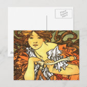 Art Nouveau Bicycle Mucha Art Briefkaart (Voorkant / Achterkant)