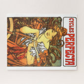 Art Nouveau Bicycle Mucha Art Legpuzzel (Horizontaal)