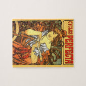 Art Nouveau Bicycle Mucha Art Legpuzzel (Horizontaal)