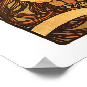 Art Nouveau Bicycle Mucha Art Poster (Hoek)