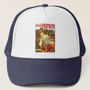Art Nouveau Bicycle Mucha Art Trucker Pet