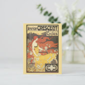 art nouveau Bicycles en Briefkaart (Staand voorkant)