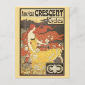  art nouveau Bicycles en Briefkaart (Voorkant)