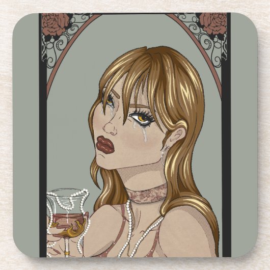 Art Nouveau Bier Onderzetter (Voorkant)
