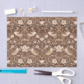 Art Nouveau Bird and Flower Tapestry, Dark Brown Tissuepapier (Craft)