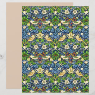 Art Nouveau Bird and Flower Tapestry Pattern