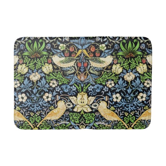 Art Nouveau Bird and Flower Tapestry Pattern Badmat (Voorkant)