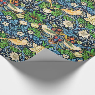 Art Nouveau Bird and Flower Tapestry Pattern Cadeaupapier
