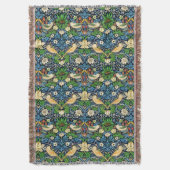 Art Nouveau Bird and Flower Tapestry Pattern Deken (Voorkant Verticaal)