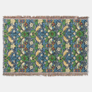 Art Nouveau Bird and Flower Tapestry Pattern Deken